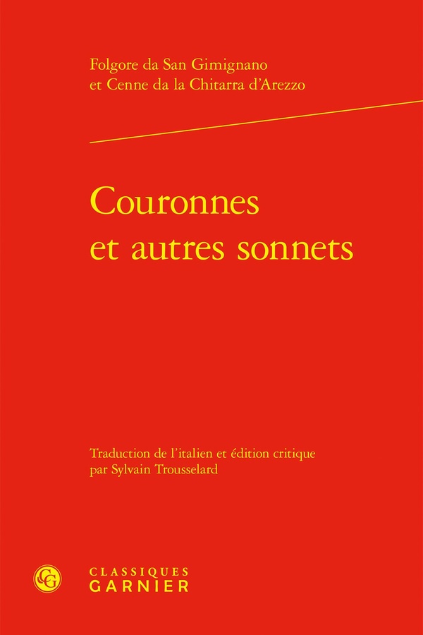 COURONNES ET AUTRES SONNETS