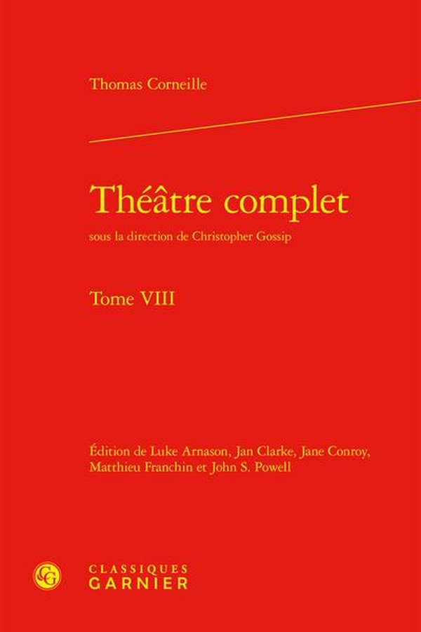 THEATRE COMPLET - TOME VIII