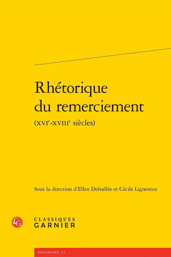 RHETORIQUE DU REMERCIEMENT