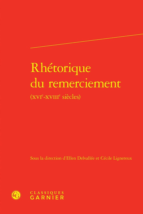 RHETORIQUE DU REMERCIEMENT