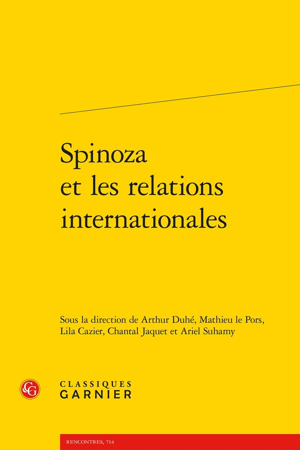 SPINOZA ET LES RELATIONS INTERNATIONALES