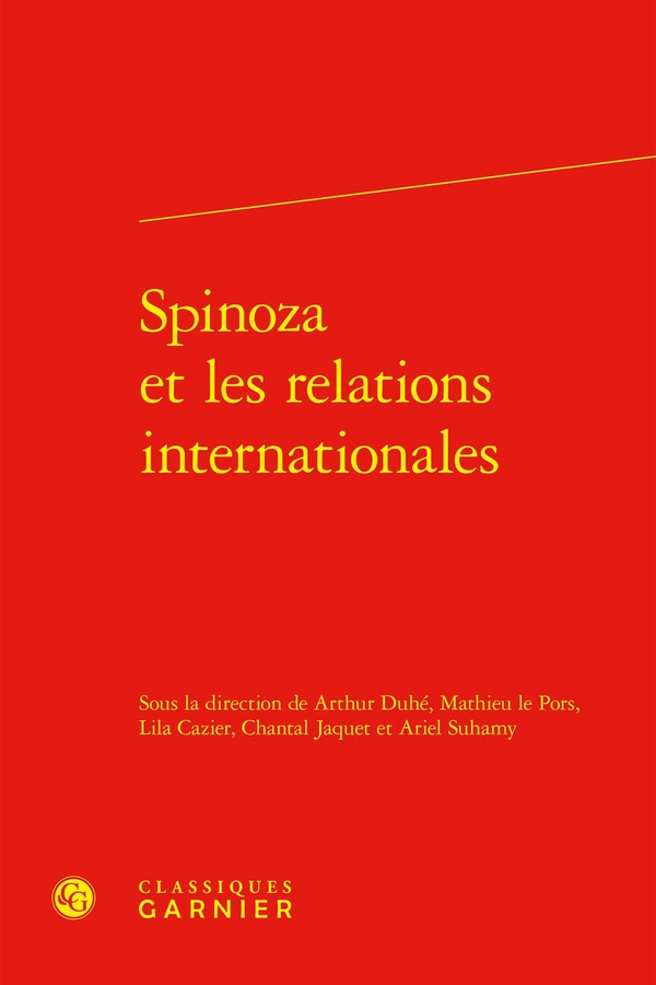 SPINOZA ET LES RELATIONS INTERNATIONALES