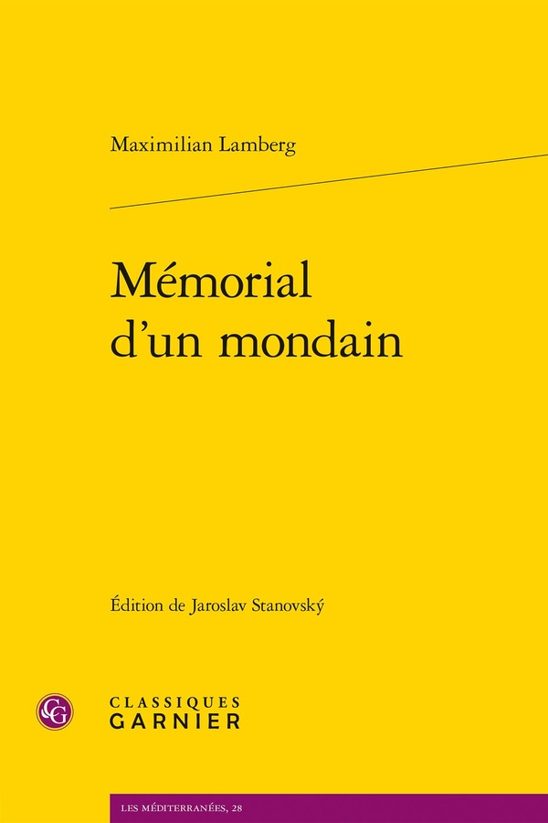 MEMORIAL D'UN MONDAIN