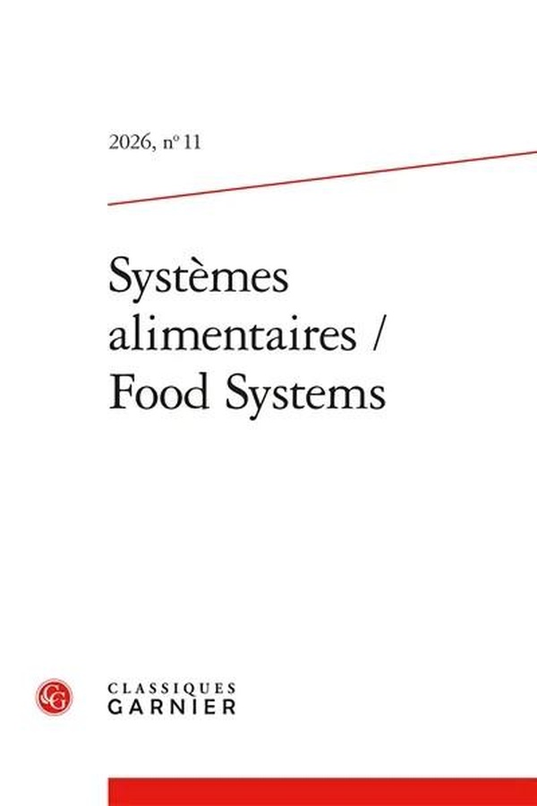SYSTEMES ALIMENTAIRES / FOOD SYSTEMS 2026, N 11 - VARIA
