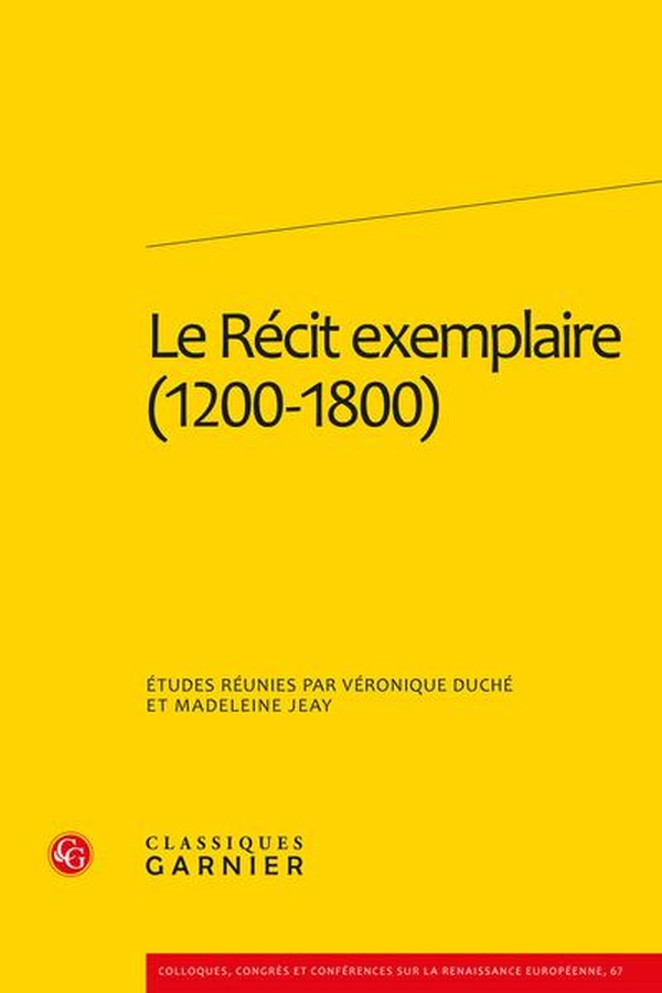 LE RECIT EXEMPLAIRE (1200-1800)