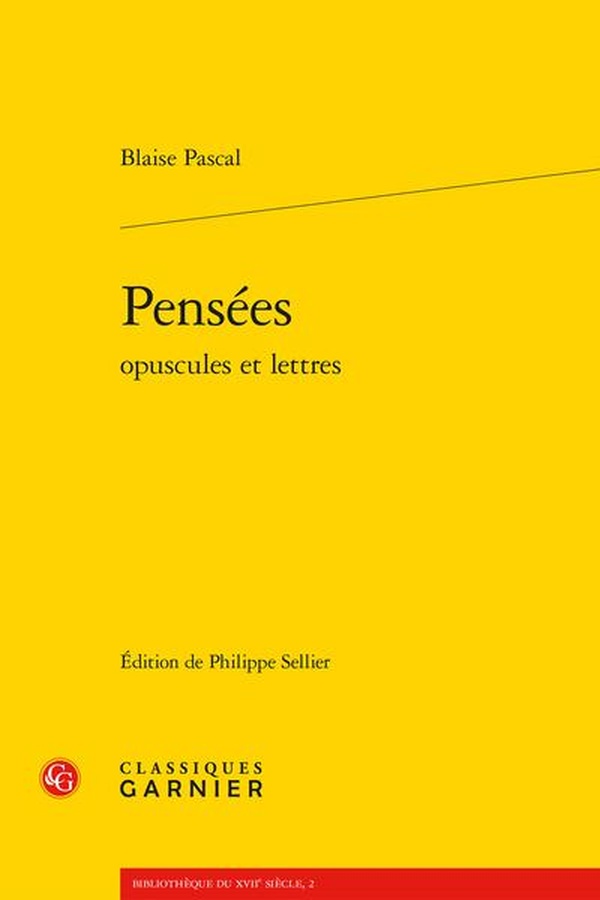 PENSEES OPUSCULES ET LETTRES