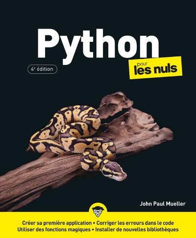 PYTHON POUR LES NULS, 4E EDITION