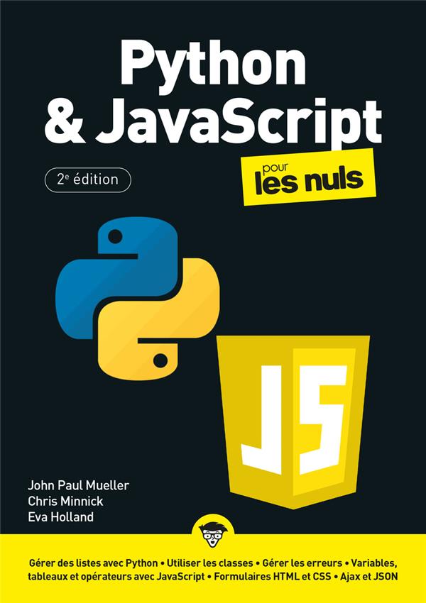 PYTHON ET JAVASCRIPT MEGAPOCHE POUR LES NULS 2E EDITION