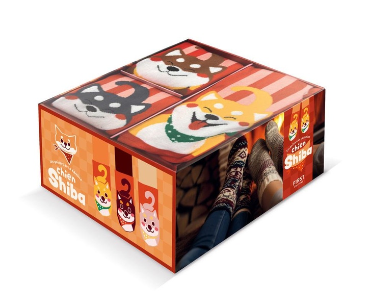 COFFRET LES GOUTERS DE LA FAMILLE CHIENS SHIBA
