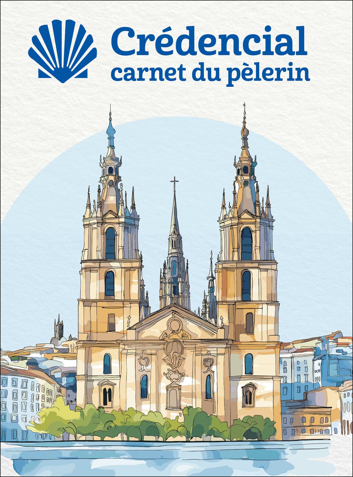 CREDENCIAL - CARNET DU PELERIN DE COMPOSTELLE - ILLUSTRATIONS, COULEUR
