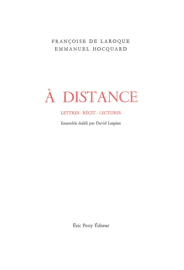 A DISTANCE