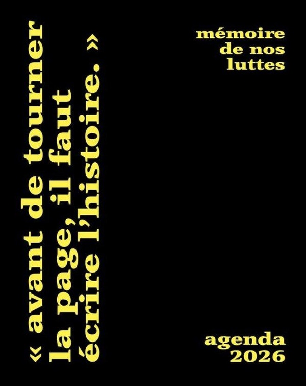L'AGENDA DES LUTTES 2026