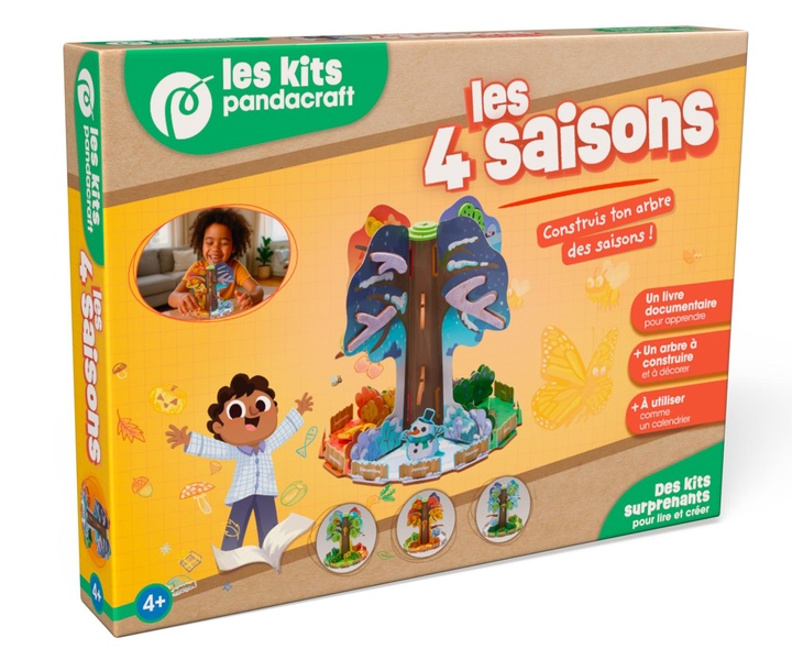 LES 4 SAISONS - KIT PANDACRAFT DES 4 ANS - CONSTRUIS TON ARBRE DES SAISONS !