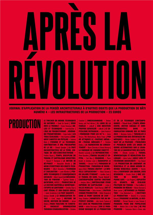 APRES LA REVOLUTION N 4 PRODUCTION