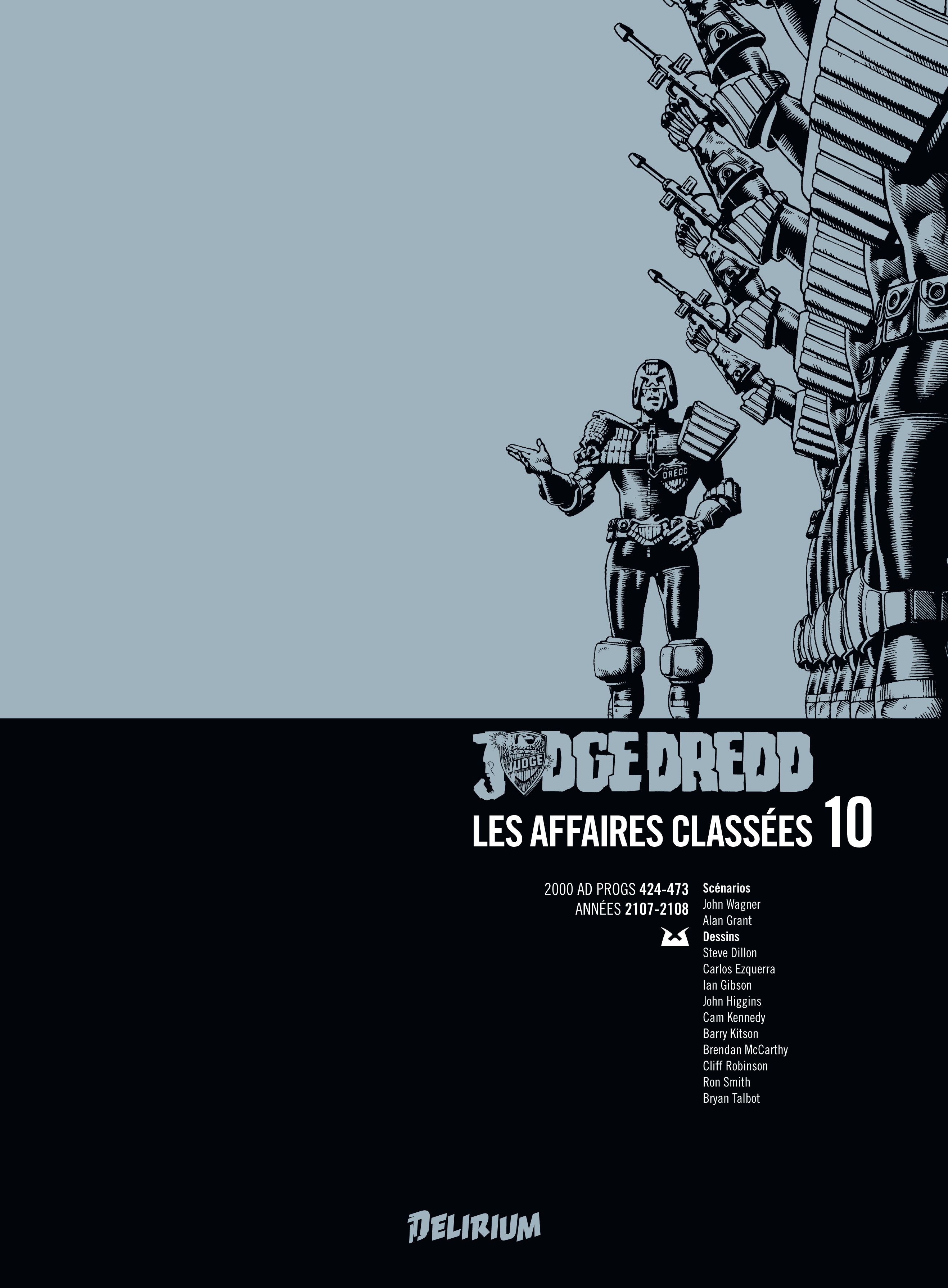 JUDGE DREDD, AFFAIRES CLASSEES 10