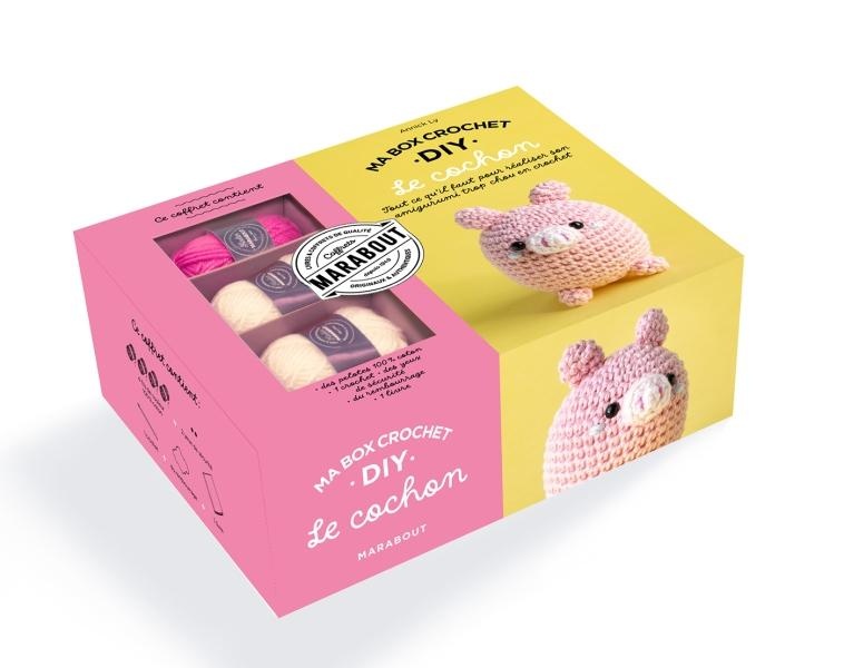 MA BOX CROCHET DIY LE COCHON APILY - TOUT CE QU'IL FAUT POUR REALISER SON AMIGURUMI TROP CHOU EN CRO