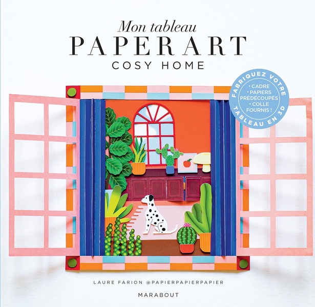 MON TABLEAU PAPER ART - COSY HOME - FABRIQUEZ VOTRE TABLEAU EN 3D