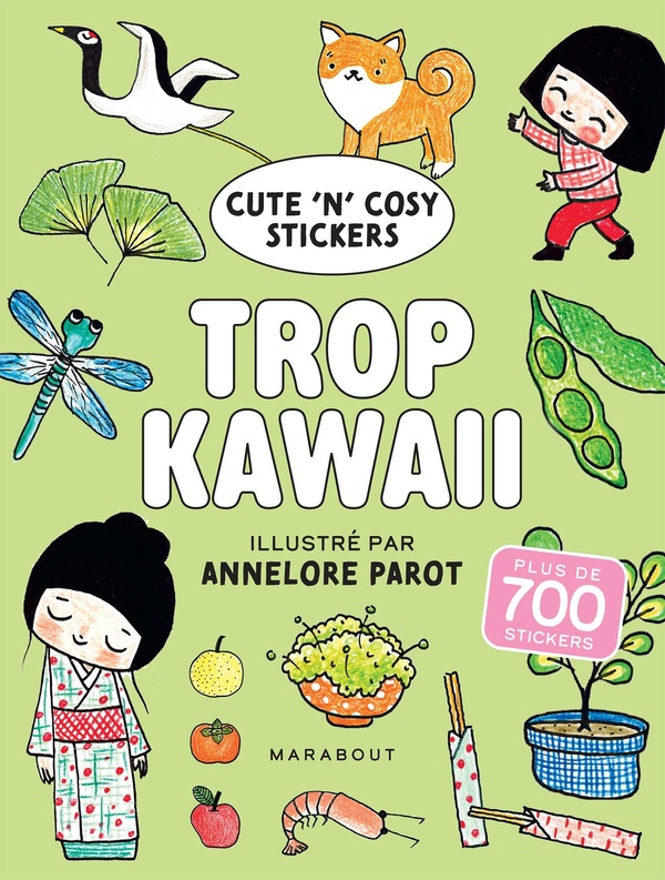 CUTE 'N' COSY STICKERS - TROP KAWAI - PLUS DE 700 STICKERS