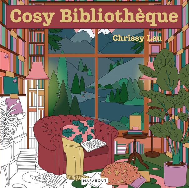 COSY BIBLIOTHEQUE - UN MONDE DE LIVRES A COLORIER