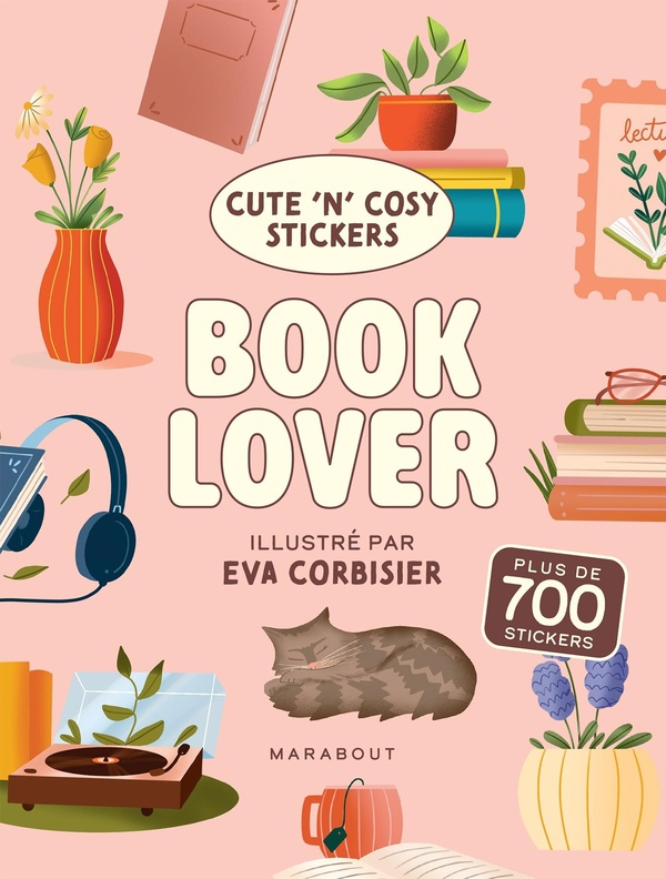 CUTE 'N' COSY - BOOK LOVER - PLUS DE 700 STICKERS