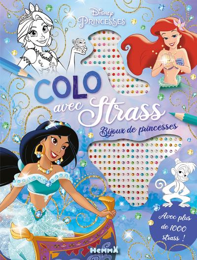 DISNEY PRINCESSES - COLO AVEC STRASS - BIJOUX DE PRINCESSES - AVEC PLUS DE 1000 STRASS !