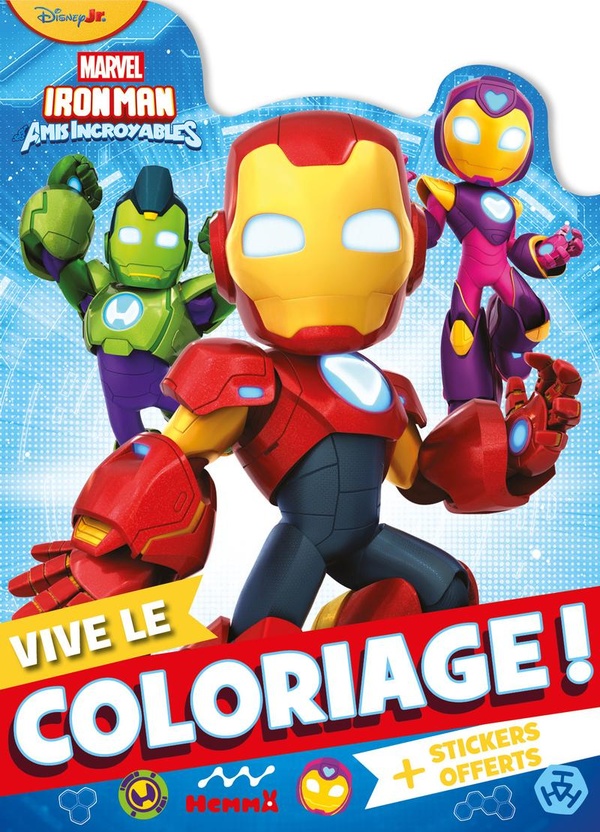 MARVEL IRON MAN ET SES AMIS INCROYABLES - VIVE LE COLORIAGE ! - + STICKERS OFFERTS