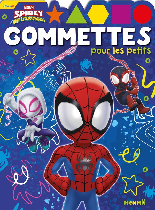 MARVEL SPIDEY ET SES AMIS EXTRAORDINAIRES - GOMMETTES POUR LES PETITS (SPIDEY POINGS SUR HANCHES)