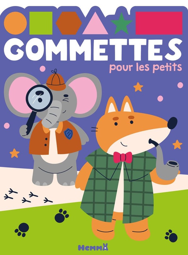 GOMMETTES POUR LES PETITS (RENARD ET ELEPHANT DETECTIVES)