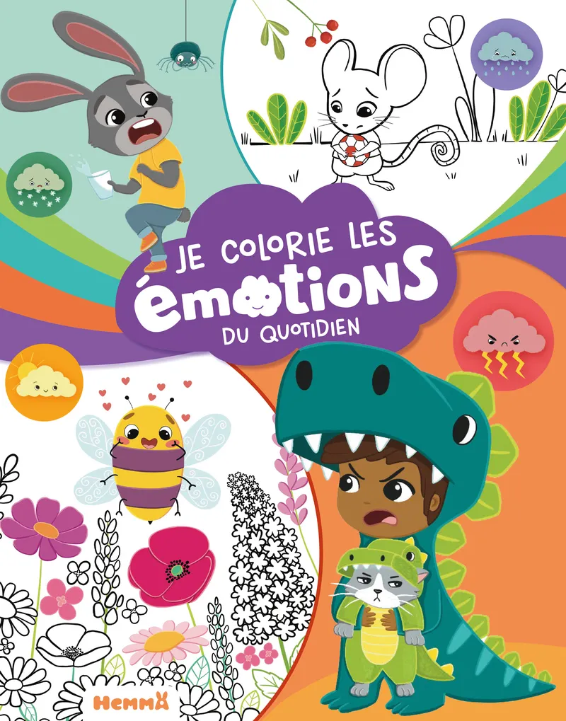 JE COLORIE LES EMOTIONS DU QUOTIDIEN - AVEC STICKERS