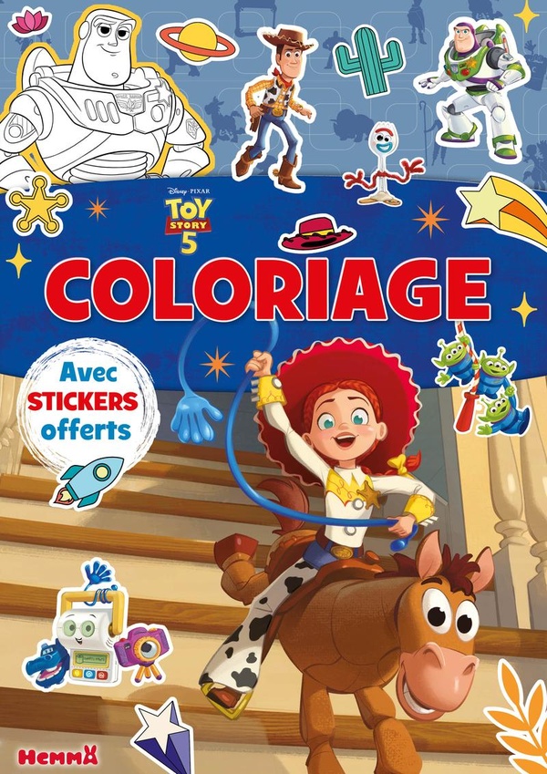 DISNEY PIXAR TOY STORY 5 - COLORIAGE AVEC STICKERS OFFERTS