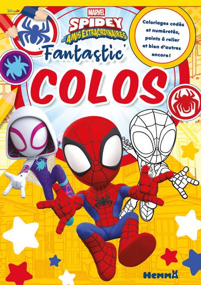 MARVEL SPIDEY ET SES AMIS EXTRAORDINAIRES - FANTASTIC' COLOS - COLORIAGES CODES ET NUMEROTES, POINTS