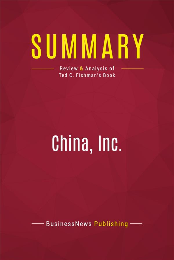 SUMMARY CHINA INC - REVIEW AND ANALYSIS OF TED C F