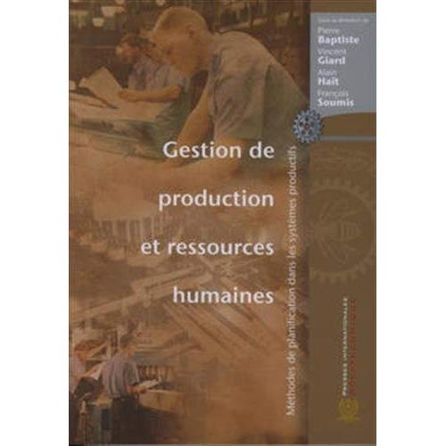GESTION DE PRODUCTION ET RESSOURCES HUMAINES