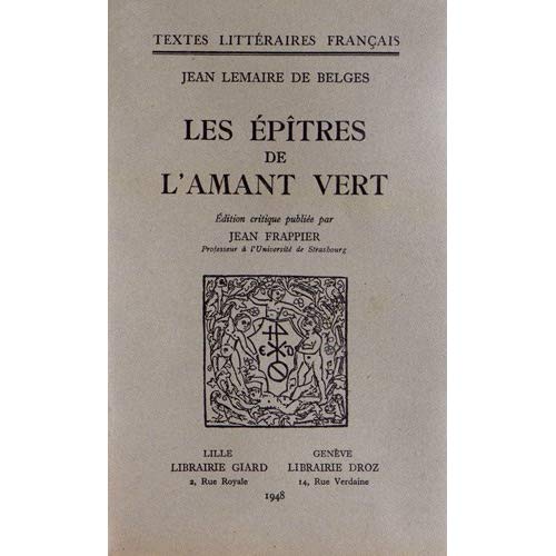 LES EPITRES DE L'AMANT VERT