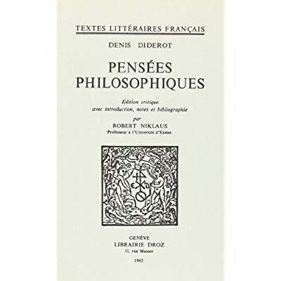 PENSEES PHILOSOPHIQUES