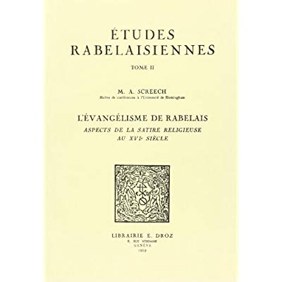 ETUDES RABELAISIENNES