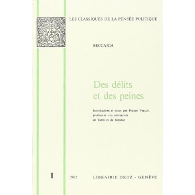 DES DELITS ET DES PEINES
