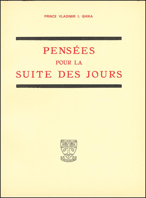 PENSEES POUR LA SUITE DES JOURS