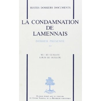 LA CONDAMNATION DE LAMENNAIS - N 5