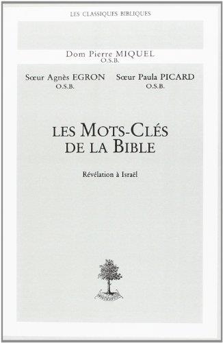 LES MOTS-CLES DE LA BIBLE