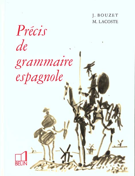 PRECIS DE GRAMMAIRE ESPAGNOLE.