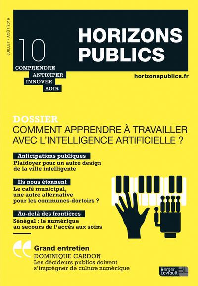 COMMENT APPRENDRE A TRAVAILLER AVEC L'INTELLIGENCE ARTIFICIELLE - HORIZONS PUBLICS NO 10 JUILLET-AOU