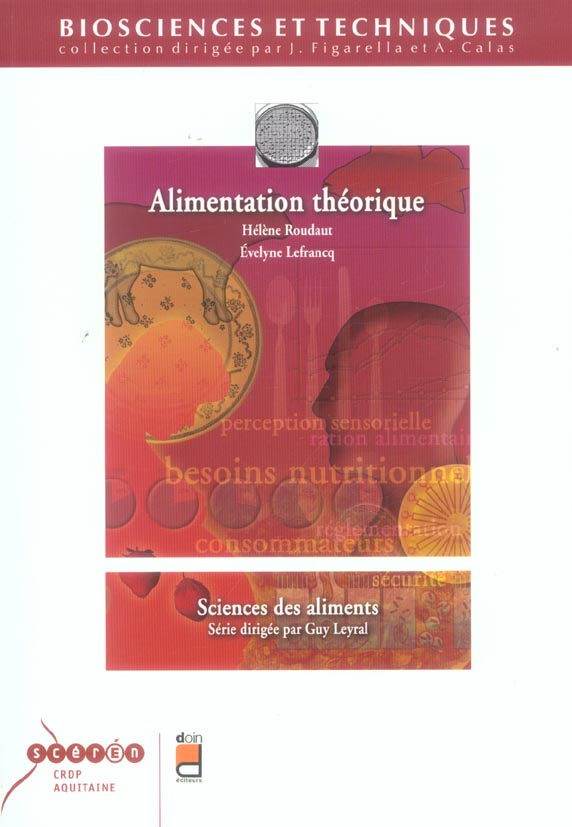 ALIMENTATION THEORIQUE - SCIENCES DES ALIMENTS.