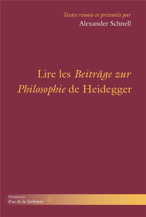 LIRE LES BEITRAGE DE HEIDEGGER