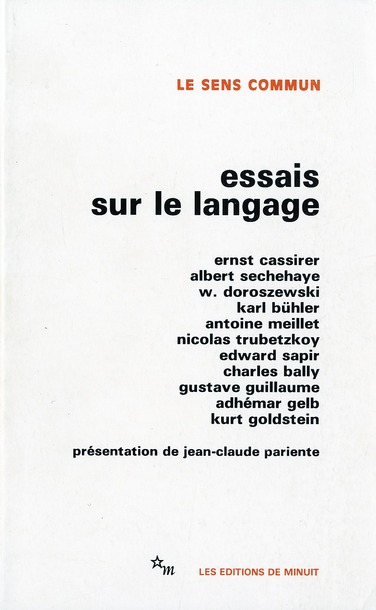ESSAIS SUR LE LANGAGE