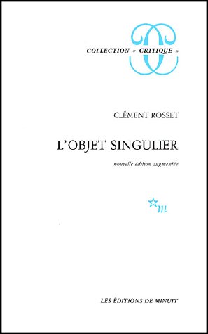 L'OBJET SINGULIER