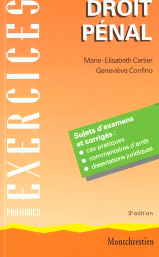 DROIT PENAL GENERAL - 5EME EDITION