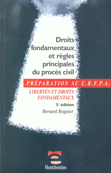 PREPARATION AU CRFPA - LES DROITS FONDAMENTAUX ET REGLEMENTS DANS LE PROCES CIVI