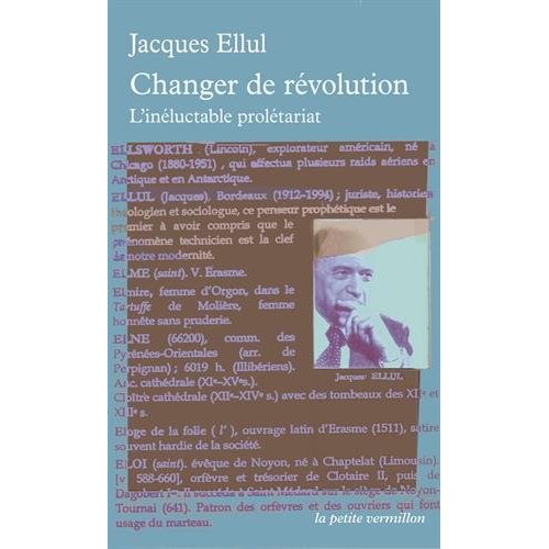 CHANGER DE REVOLUTION - L'INELUCTABLE PROLETARIAT