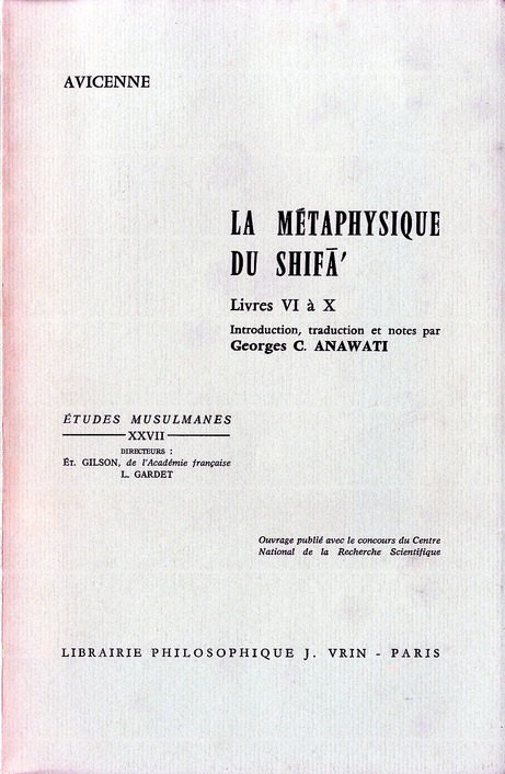 LA METAPHYSIQUE DU SHIFA T 2,  LIVRES VI A X